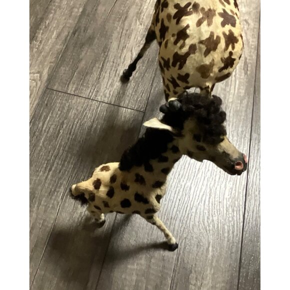 Victorian Antique Miniature Giraffe Victorian Toys Handmade Fur Taxidermy - Picture 9 of 13